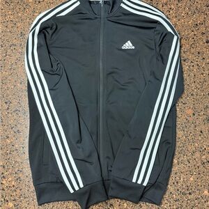 Adidas Black Jacket with White Accents